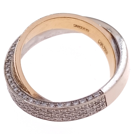 Кольцо из золота 750 пробы с бриллиантами