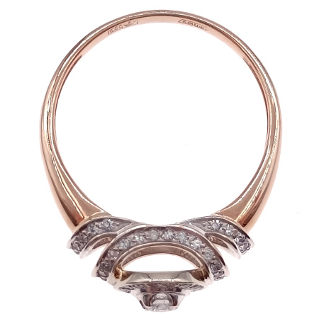 Кольцо из золота 585 пробы с бриллиантами