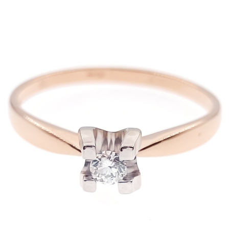 Кольцо из золота 585 пробы с бриллиантом