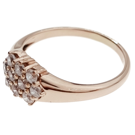 Кольцо из золота 585 пробы с фианитом