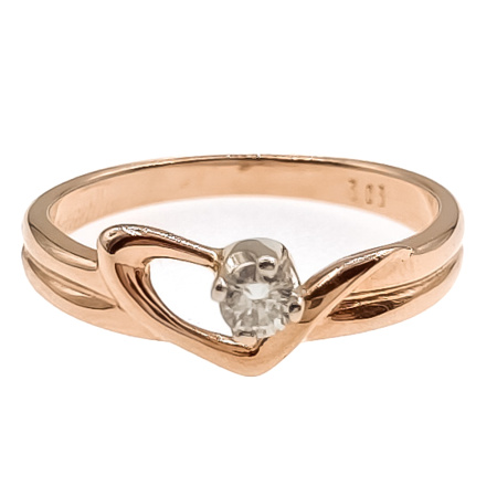 Кольцо из золота 585 пробы с бриллиантом