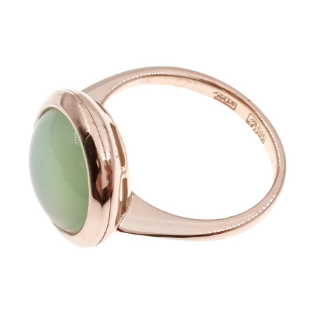 Кольцо из золота 585 пробы с кварцем