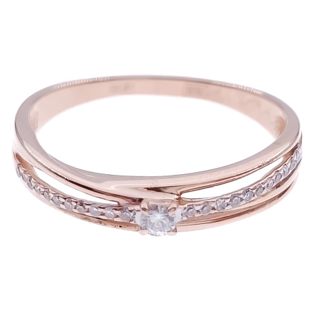 Кольцо из золота 585 пробы с бриллиантами