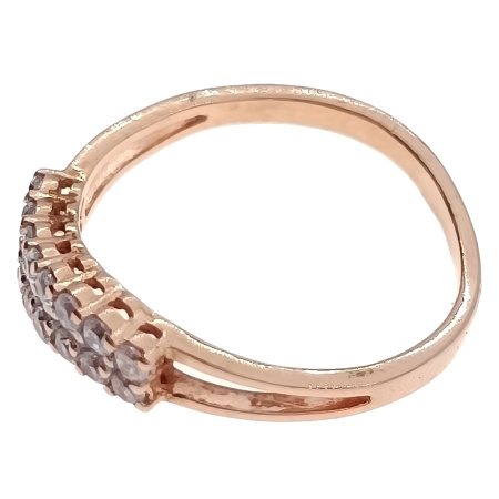 Кольцо из золота 585 пробы с фианитом