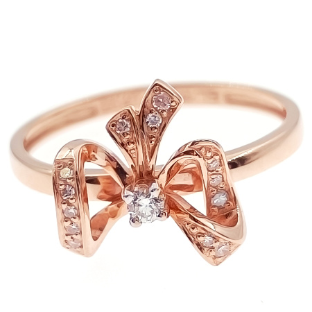 Кольцо из золота 585 пробы с бриллиантами