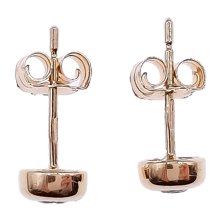 Пусеты из золота 585 пробы с бриллиантами