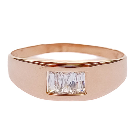 Кольцо из золота 585 пробы с фианитом