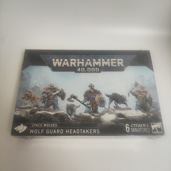 Warhammer 40000 Wolf Guard Headtakers / Space Wolves / Набор миниатюр для настольной игры