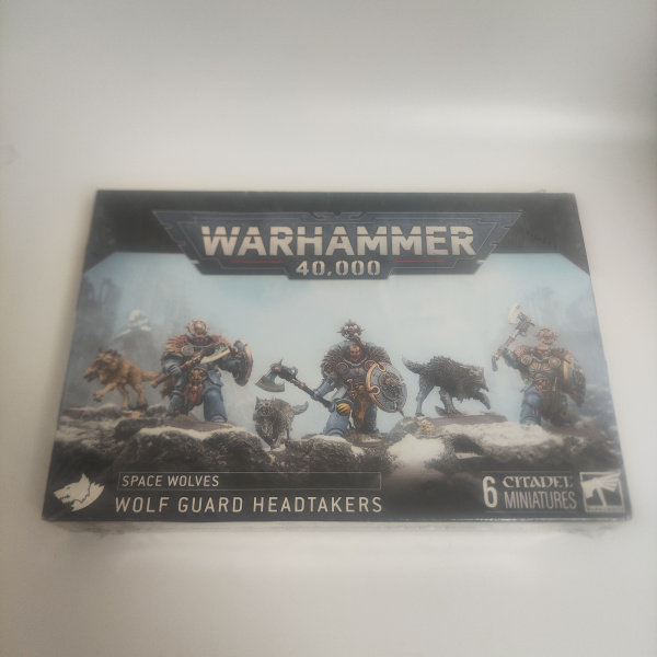 Warhammer 40000 Wolf Guard Headtakers / Space Wolves / Набор миниатюр для настольной игры