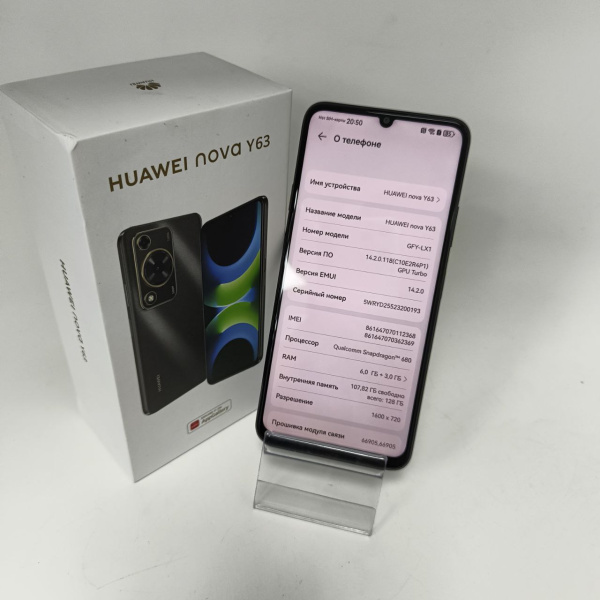 Мобильный телефон HUAWEI y63 6/128 гб