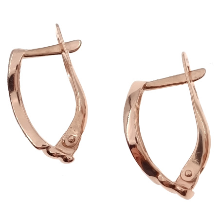 Серьги из золота 585 пробы с фианитом