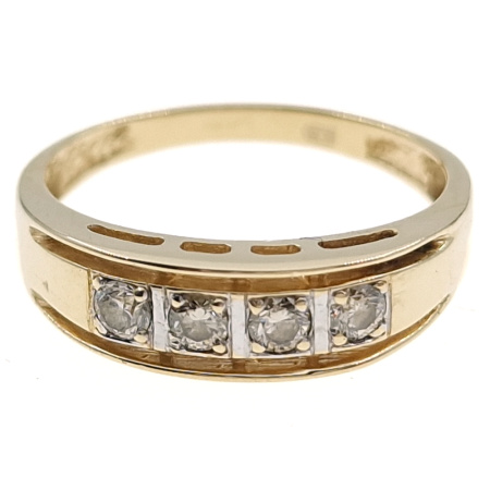 Кольцо из золота 585 пробы с бриллиантами