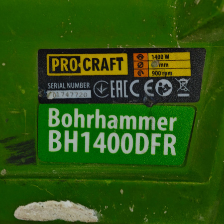 Перфоратор procraft BH-1400 DFR