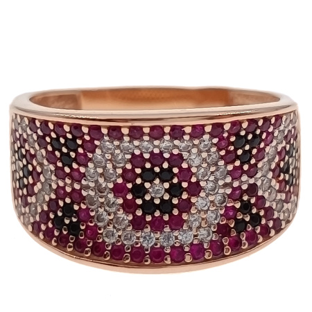 Кольцо из золота 585 пробы с фианитом