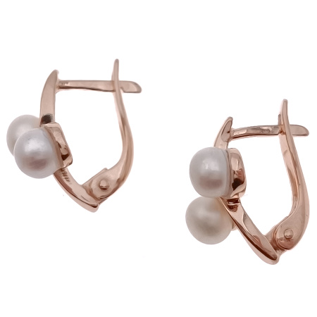 Серьги из золота 585 пробы с жемчугом