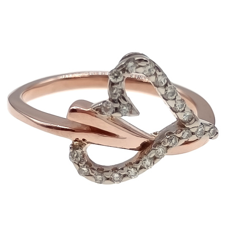 Кольцо из золота 585 пробы с бриллиантами