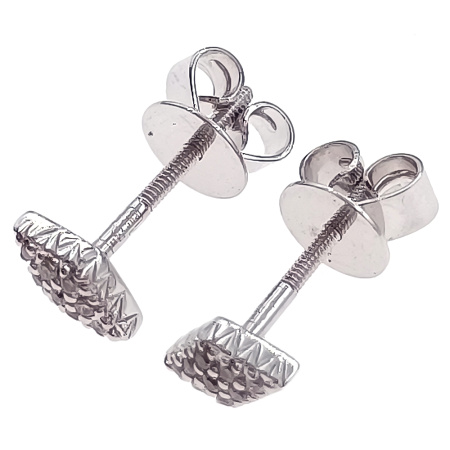 Пусеты из золота 585 пробы с бриллиантами