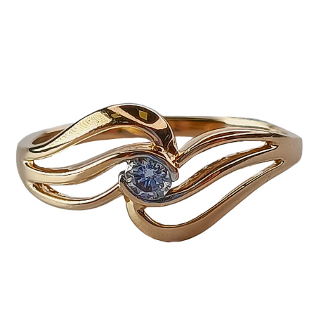 Кольцо из золота 585 пробы с бриллиантом