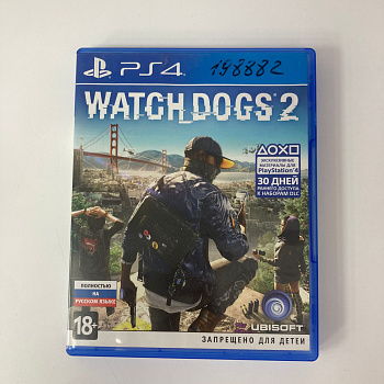 Игровой диск SONY PS4  watch dogs2