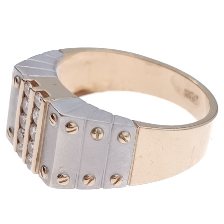 Кольцо из золота 585 пробы с бриллиантами