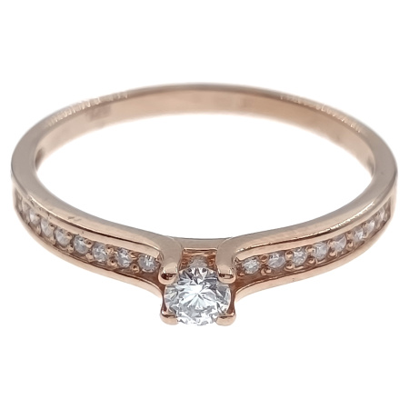 Кольцо из золота 585 пробы с бриллиантами