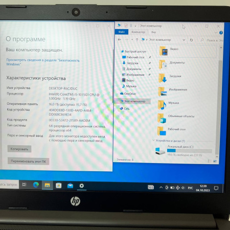 Ноутбук HP 240 G8/ Intel Core i5 1035G1/ 16 Гб/ ssd 256 Гб