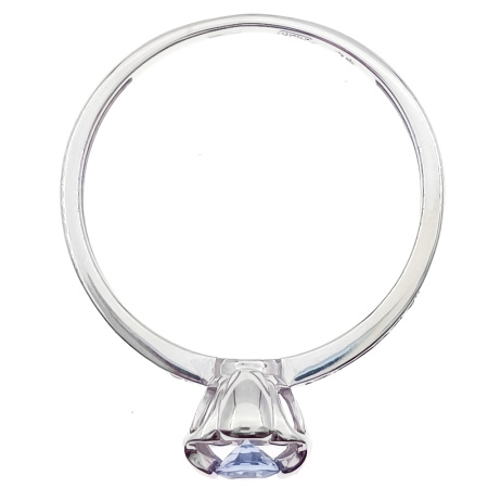 Кольцо из золота 585 пробы с танзанитом и бриллиантами