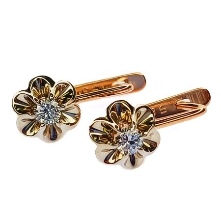 Серьги из золота 585 пробы с бриллиантами