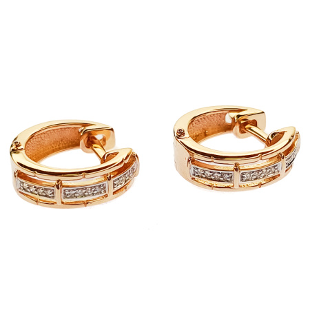 Серьги из золота 585 пробы с бриллиантами