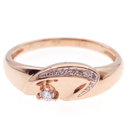 Кольцо из золота 585 пробы с бриллиантами