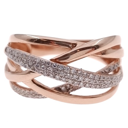 Кольцо из золота 585 пробы с бриллиантами