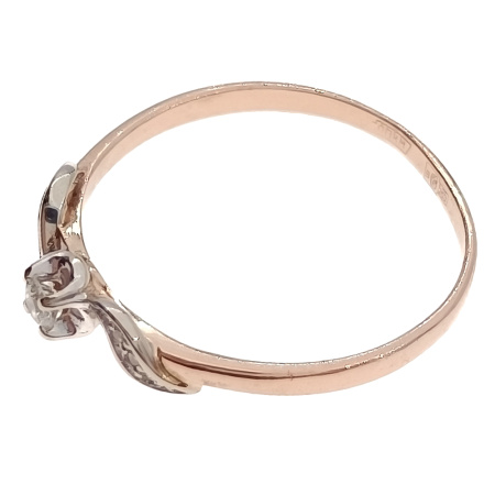 Кольцо из золота 585 пробы с бриллиантами