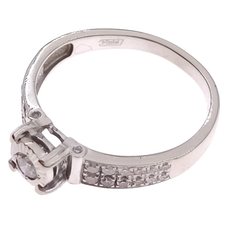 Кольцо из золота 585 пробы с бриллиантами