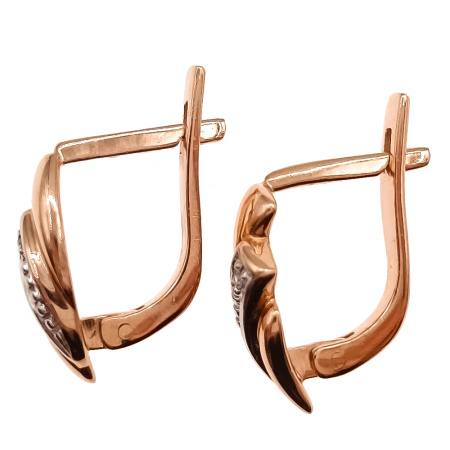 Серьги из золота 585 пробы с бриллиантами