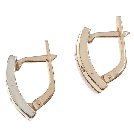 Серьги из золота 585 пробы с бриллиантами