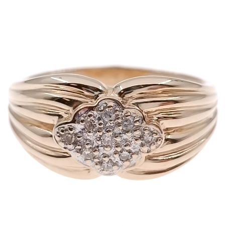 Кольцо из золота 585 пробы с бриллиантами