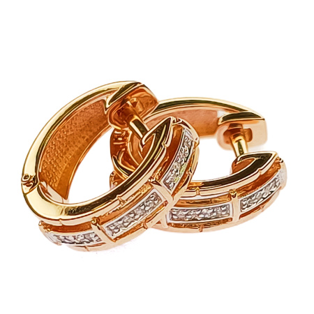 Серьги из золота 585 пробы с бриллиантами