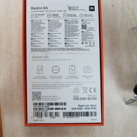 Мобильный телефон XIAOMI Redmi 6A 2/16гб