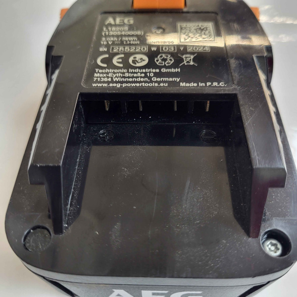 Аккумулятор AEG 18v 2.0 Ah 36Wh L1820S Li-ion