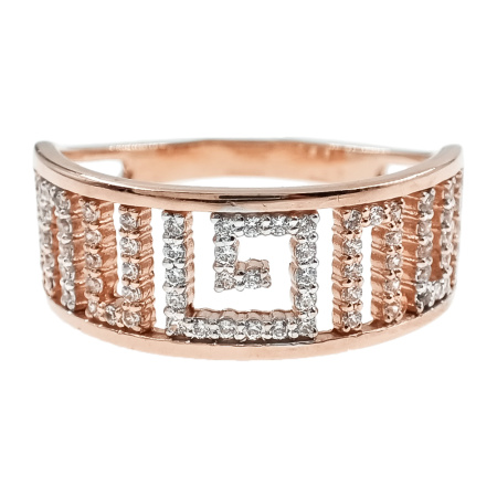 Кольцо из золота 585 пробы с фианитом