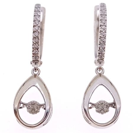 Серьги из золота 585 пробы с бриллиантами