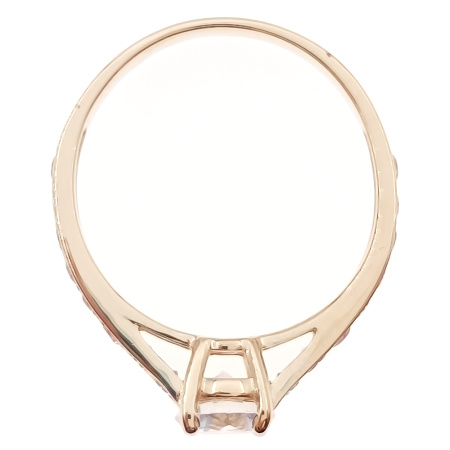 Кольцо из золота 585 пробы с фианитом