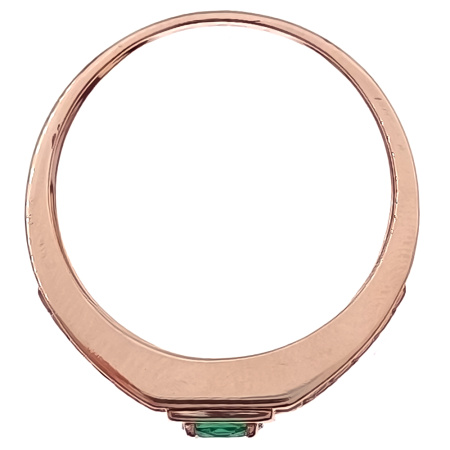 Кольцо из золота 585 пробы с фианитом