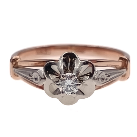 Кольцо из золота 585 пробы с бриллиантом