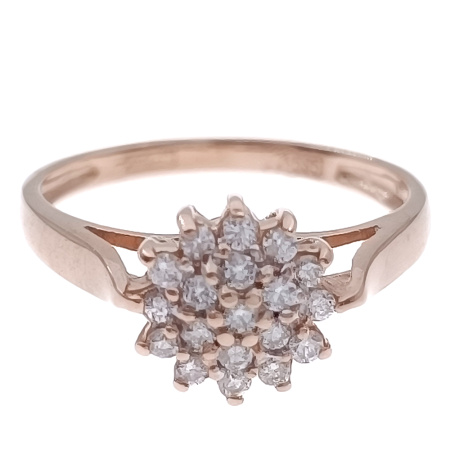 Кольцо из золота 585 пробы с бриллиантами