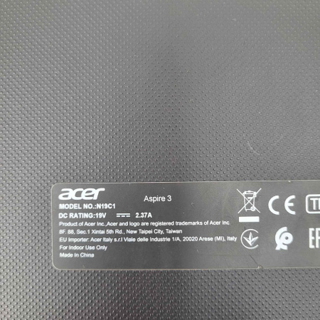 Ноутбук ACER Aspire 3 A315-56-315A 15,6"/ Intel Core i3-1005G1, 1.2 ГГц/ 8 Гб/ 128 Гб/ Intel UHD Graphics