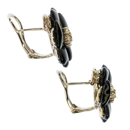 Серьги из золота 750 пробы с бриллиантами