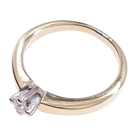 Кольцо из золота 750 пробы с бриллиантом