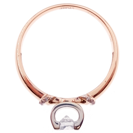 Кольцо из золота 585 пробы с фианитом