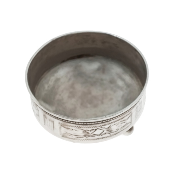 Солонка из серебра 875 пробы